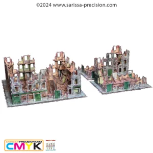 Destroyed City Battlefield (400 x 700) - Full Color