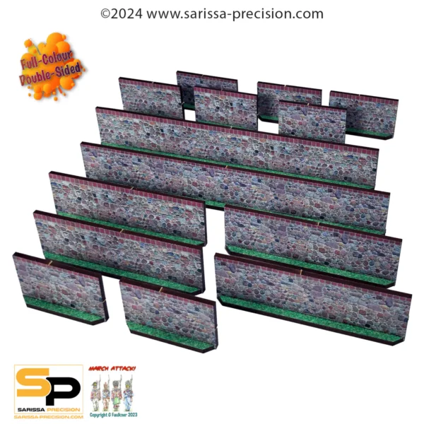 High Stone Walls (x14) - Full Color