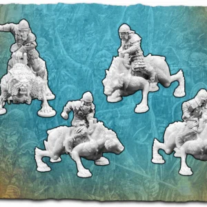 Orcs Riding Armoured Wolves