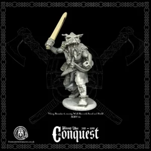 Viking Berserker VI Wearing Wolf Skin with Sword and Shield