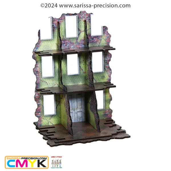 Destroyed City Building Front - Full Color - Image 2