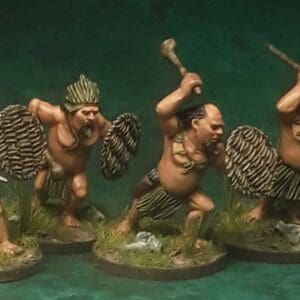 The Woodwoses Hearthguard with Shields, Spears, and Clubs