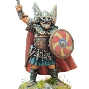 Einherjar Warlord C with Winged Helm, Hammer, and Shield