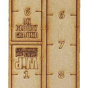 On Bloody Ground MDF Rulers