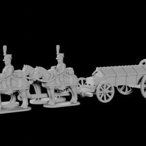 French Caisson et Train in Shako