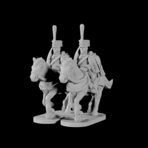 Russian Gusary [Hussars] in Late Shako