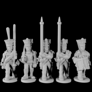 Russian Pekhota [Infantry] Command in Late Shako