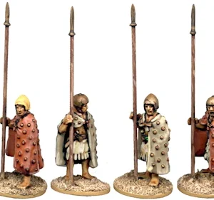 Cloaked Sumerian Spearmen at the Ready