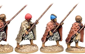 Cloaked Sumerian Spearmen Advancing